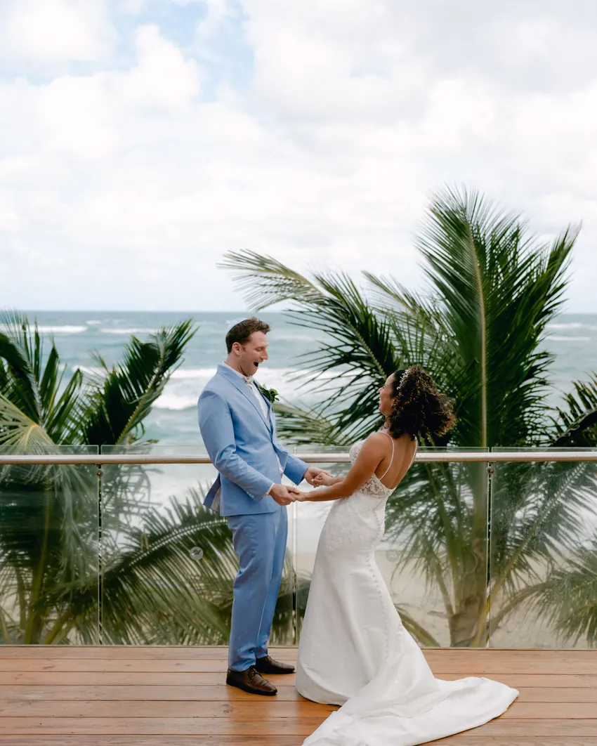 Kat & Leo destination wedding photo, Villa Azul, Cabarete