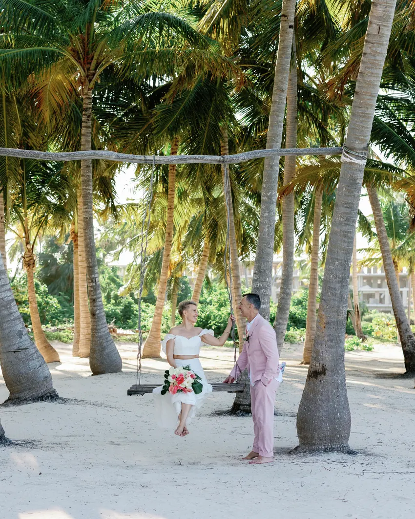 Lena & Peter destination wedding photo, Cabeza de Toro, Punta Cana