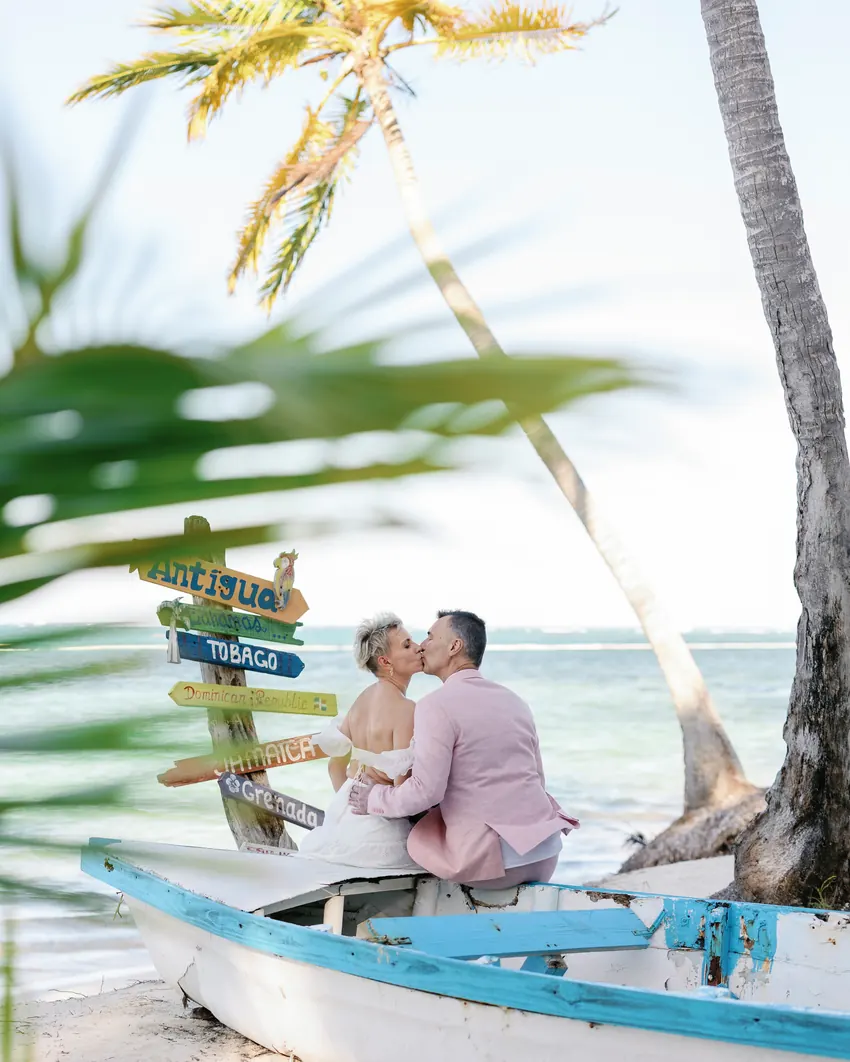 Lena & Peter destination wedding photo, Cabeza de Toro, Punta Cana