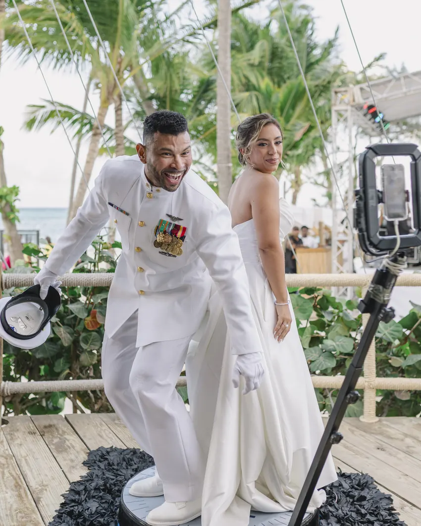 Natalie & Alejandro destination wedding photo, Jellyfish, Punta Cana