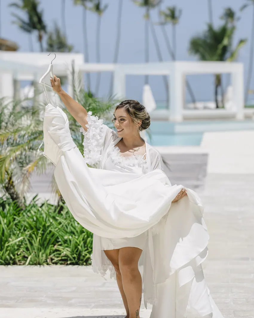 Natalie & Alejandro destination wedding photo, Jellyfish, Punta Cana