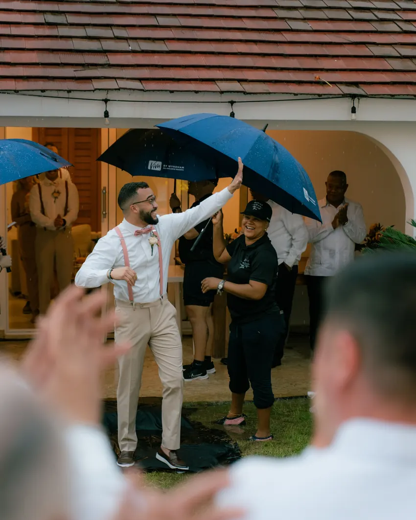 Tiffanny & Mathyeu destination wedding photo, Villa Cocomar, Cabarete