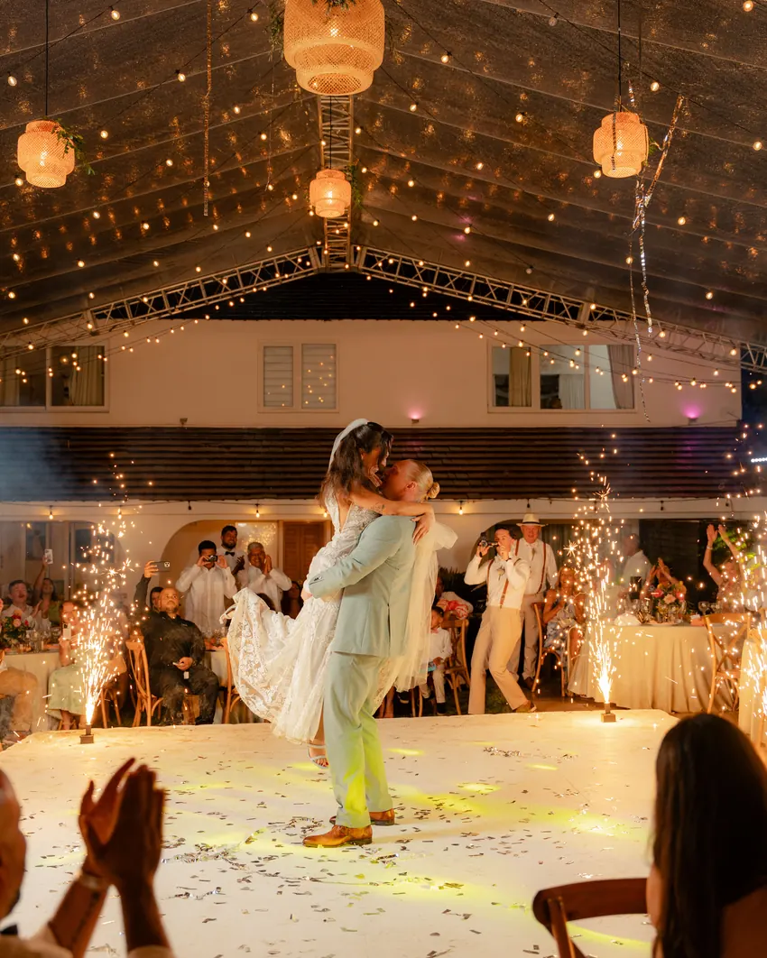 Tiffanny & Mathyeu destination wedding photo, Villa Cocomar, Cabarete